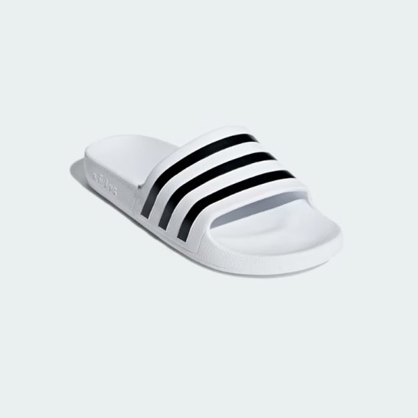 sandalias-Adidas-Adilette-Aqua-F35539-color blanco con rayas color negro