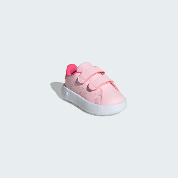 zapatillas-Adidas-Advantage-ID5282-color rosado con color blanco