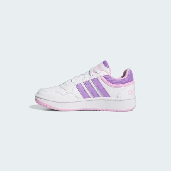 Zapatillas-Adidas-Hoops-IG3832-color rosa con color blanco con rayas color fuscia