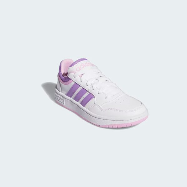 Zapatillas-Adidas-Hoops-IG3832-color rosa con color blanco con rayas color fuscia