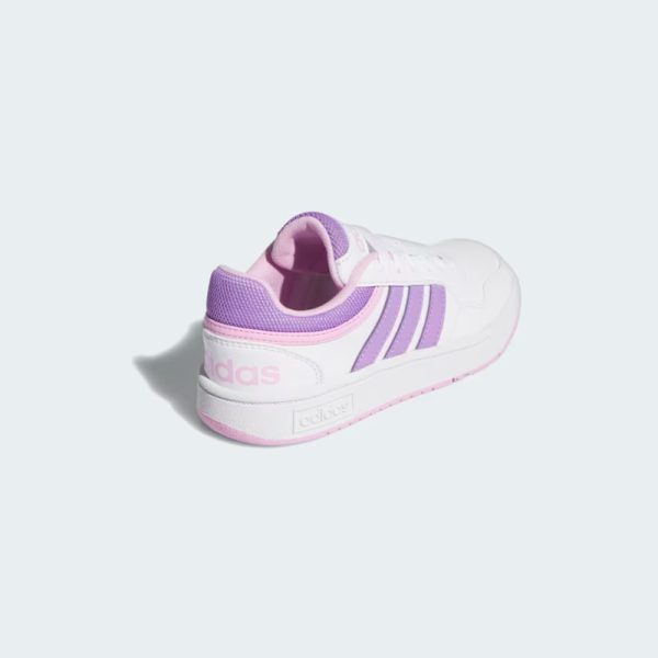 Zapatillas-Adidas-Hoops-IG3832-color rosa con color blanco con rayas color fuscia