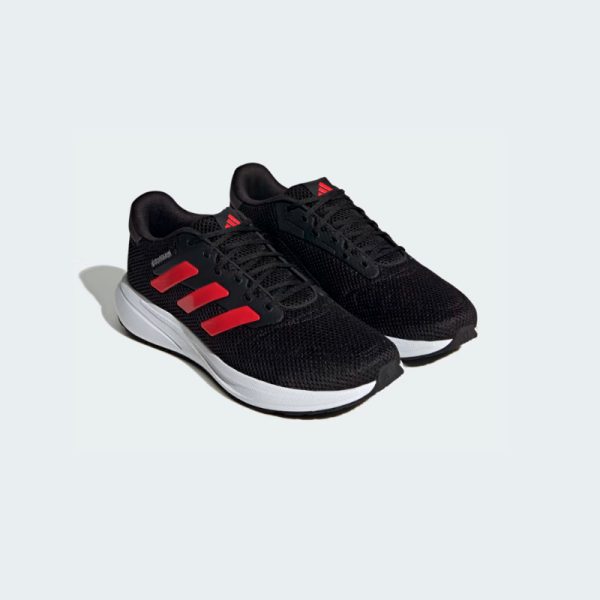 Zapatillas-Adidas-Response-Runner-ID7334-color negro con rayas color rojo