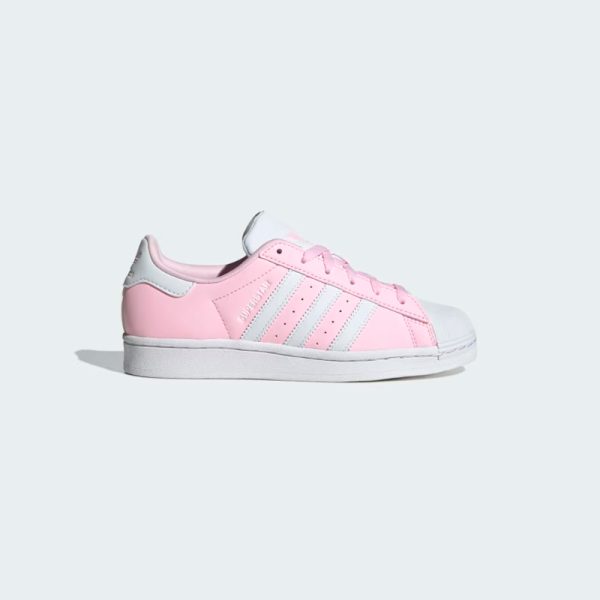 Zapatillas-Adidas-Superstar-Shoes-Kids-IG0252-color rosado con color blanco