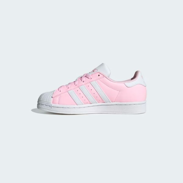 Zapatillas-Adidas-Superstar-Shoes-Kids-IG0252-color rosado con color blanco