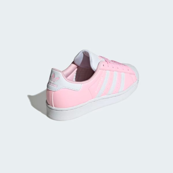 Zapatillas-Adidas-Superstar-Shoes-Kids-IG0252-color rosado con color blanco