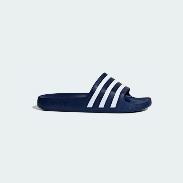 sandalias-Adidas-Adilette-Aqua-F35542-color azul son rayas color blanco