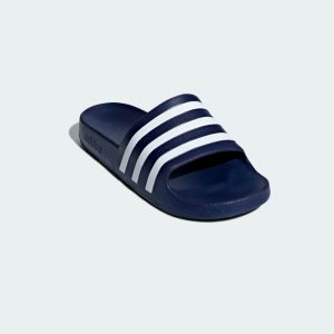 sandalias-Adidas-Adilette-Aqua-F35542-color azul son rayas color blanco