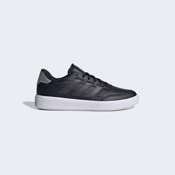 zapatillas-adidas-courtblock-IF6492-color negro con rayas plomo oscuro