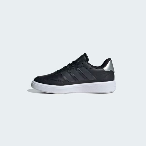 zapatillas-adidas-courtblock-IF6492-color negro con rayas plomo oscuro