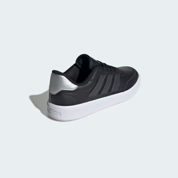 zapatillas-adidas-courtblock-IF6492-color negro con rayas plomo oscuro