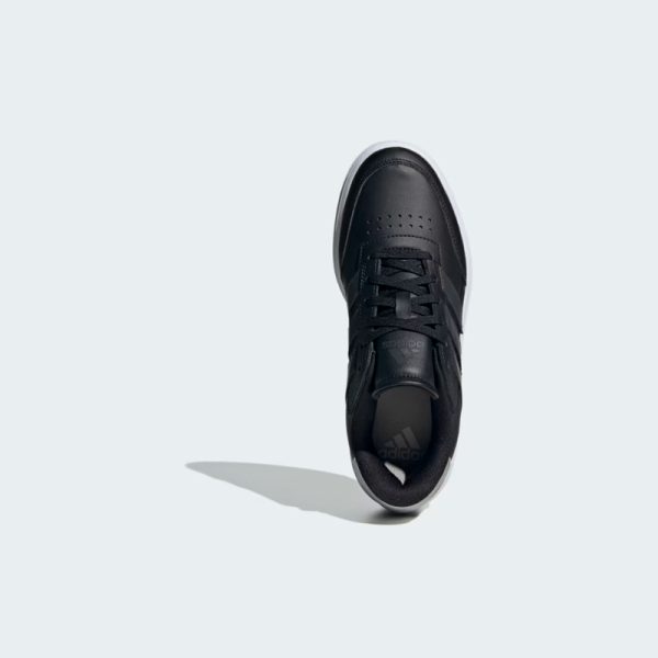 zapatillas-adidas-courtblock-IF6492-color negro con rayas plomo oscuro