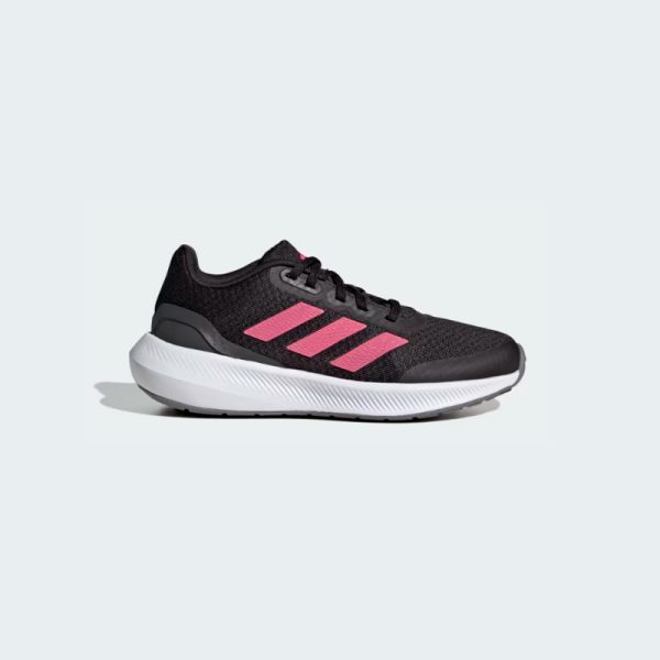 zapatillas-adidas-runfalcon-3-lace-shoes-HP5838-color negro a rayas color rojo