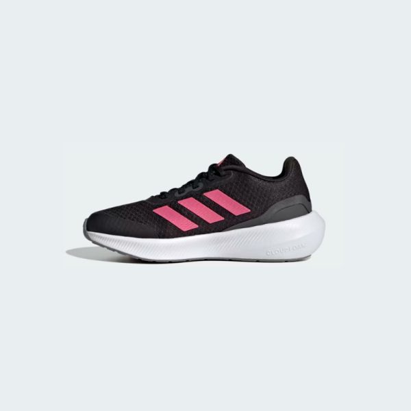 zapatillas-adidas-runfalcon-3-lace-shoes-HP5838-color negro a rayas color rojo